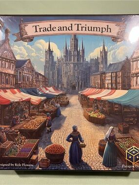 Trade and Triumph Strategy Board Game, medieval trading game